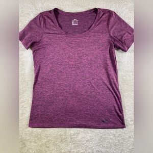 ￼ Nike Dry Fit Women’s Medium Purple And Black T-Shirt Used  #92